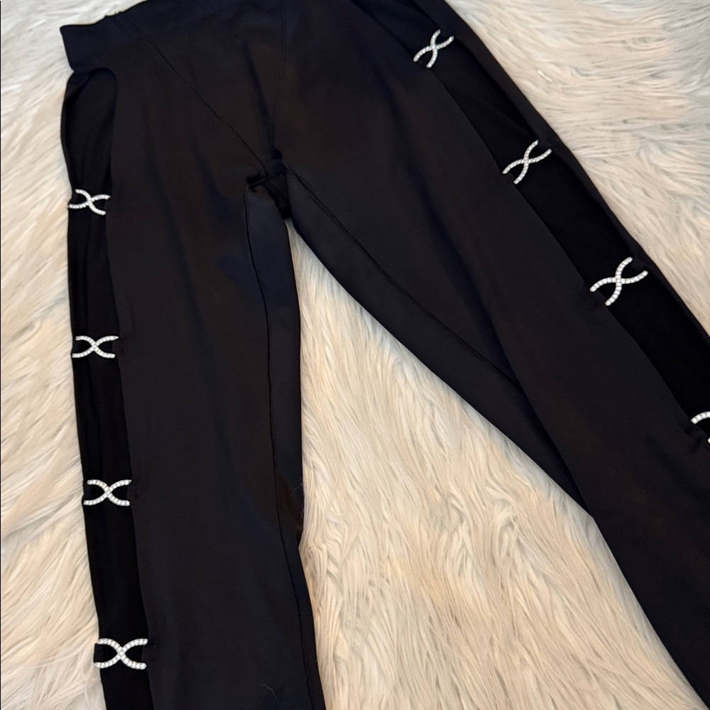 Adam Selman Crystal Cutout Legging size M - Picture 5 of 9